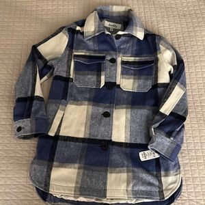 Sebby Oversized Flannel Type Jacket - XS
